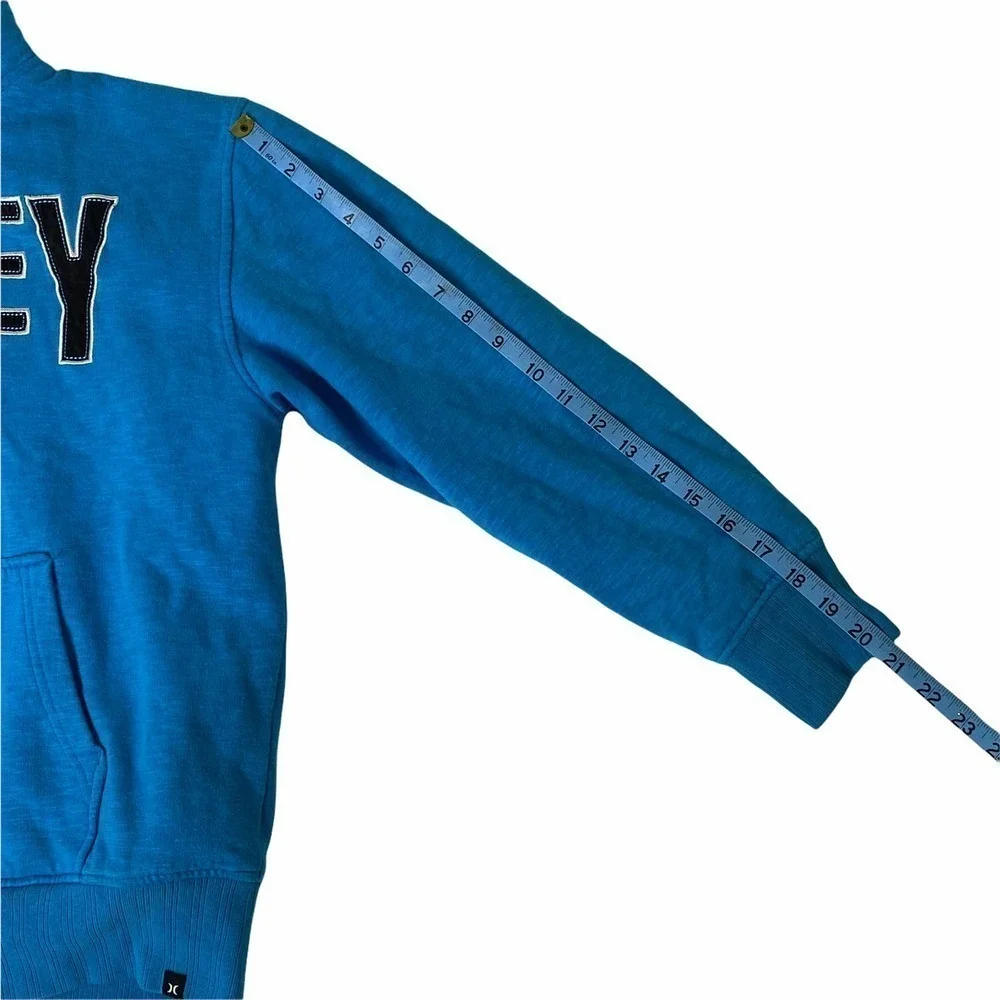 HURLEY Blue Plush Lined Full Zip Sweatshirt